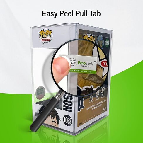 (20 عبوة) واقي EcoTEK من البوب ​​متوافق مع - 0.50 مم 4 بوصات Funko POP! شخصيات، حافظة قوية وشفافة، خالية من الأحماض in Saudi Arabia