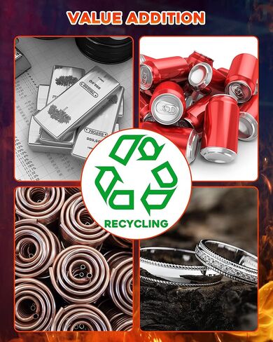 طقم فرن صهر البروبان 12 كجم، سعة كبيرة 2700 درجة فهرنهايت عالية المسبك المنزلي فرن صهر الذهب والفضة والنحاس والألومنيوم معدن إعادة تدوير أداة صب الصهر in Kuwait