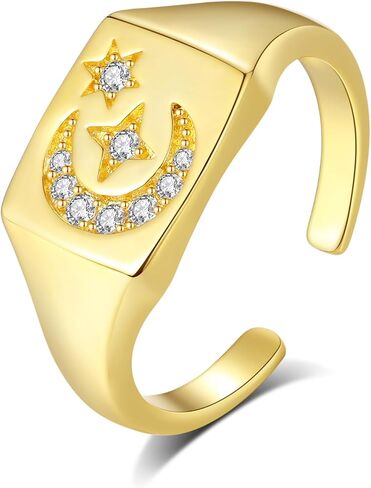 Rose Gold Plated Heart Ring for Women | Pink Crystal Heart Cubic Zirconia Rings for Her in Saudi Arabia