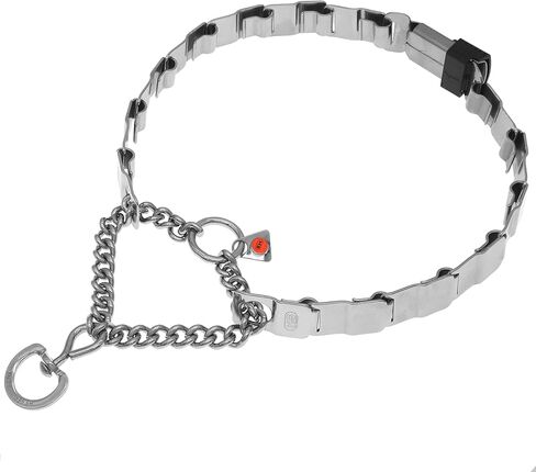Herm Sprenger NeckTech Fun Stainless Steel Dog Training Collar with ClicLock Buckle and Assembly Chain No-Pull Collar with Swivel D-Ring Made in Germany (25in (Neck Size up to 23in)) in Kuwait