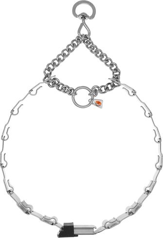 Herm Sprenger NeckTech Fun Stainless Steel Dog Training Collar with ClicLock Buckle and Assembly Chain No-Pull Collar with Swivel D-Ring Made in Germany (25in (Neck Size up to 23in)) in Kuwait