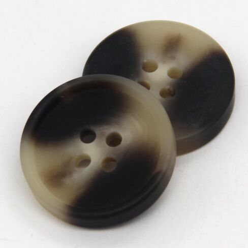 25mm 20pcs Round Matte Horn Resin Buttons for Clothes Chic Suit Jacket Coat Windbreaker Beige Black DIY Crafts (Beige Pattern, 25mm 0.98inch) in Saudi Arabia