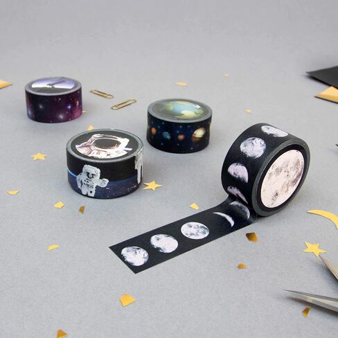 SUCK UK Sushi Tape | Decorative Paper Washi Tape | Novelty Masking Adhesive Tape | Set of 4 Quality Tapes | Quirky & Cute Design in Saudi Arabia