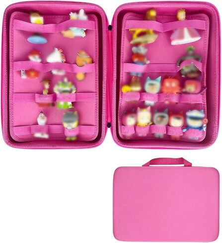 Case for Tonies Figures Audio Play Character, Figurine Storage Carrying Holder for TonieBox Characters for Kids, Toy Organizer Box-Bag Only (Pink) in Saudi Arabia