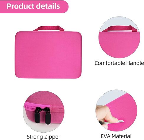 Case for Tonies Figures Audio Play Character, Figurine Storage Carrying Holder for TonieBox Characters for Kids, Toy Organizer Box-Bag Only (Pink) in Saudi Arabia