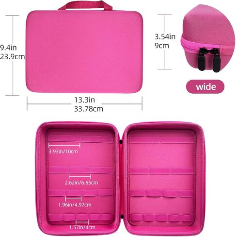 Case for Tonies Figures Audio Play Character, Figurine Storage Carrying Holder for TonieBox Characters for Kids, Toy Organizer Box-Bag Only (Pink) in Saudi Arabia
