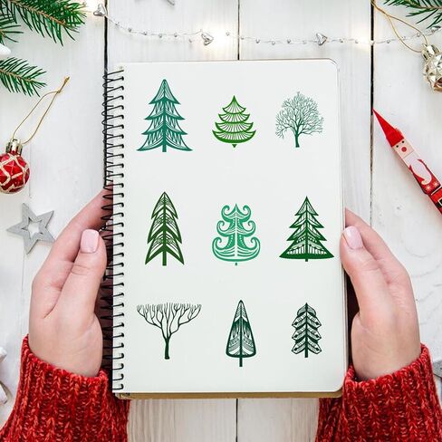 Christmas Background Clear Stamps for Card Making Christmas Tree Background Rubber Stamps Winter Christmas Transparent Silicone Seal for Gift Card DIY Scrapbooking Embossing Craft Supplies in Kuwait