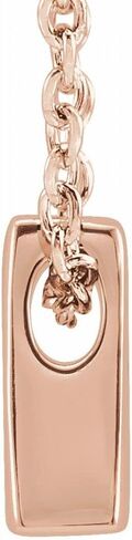 Sonia Jewels Alphabet Initial Letter Slide Charm Pendant Chain Necklace Adjustable 16" to 18" in Saudi Arabia
