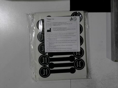 400 Pcs Homemade Stickers for Baked Goods, Handmade Baking Seal Labels Stickers for Dessert Packaging Black Long Packages Cake Bakery Cookie Pastry Bags in Saudi Arabia