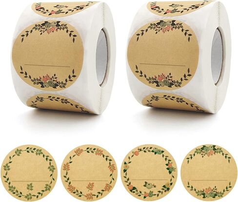 2 Inch Label Stickers for Jars and Lids, Blank Kraft Stickers for Mason Jars and Lids, Canning Labels, Spice Labels, Bottle Labels (1000) in Saudi Arabia