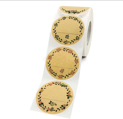 2 Inch Label Stickers for Jars and Lids, Blank Kraft Stickers for Mason Jars and Lids, Canning Labels, Spice Labels, Bottle Labels (1000) in Saudi Arabia