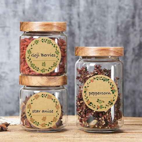 2 Inch Label Stickers for Jars and Lids, Blank Kraft Stickers for Mason Jars and Lids, Canning Labels, Spice Labels, Bottle Labels (1000) in Saudi Arabia