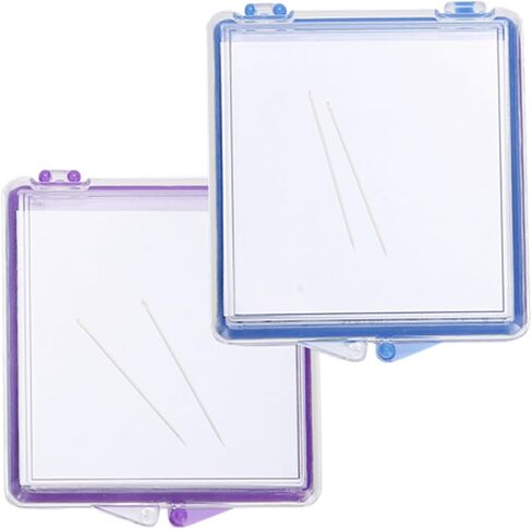 KooingTech 2pcs Magnetic Needle Case, 2.8x3x0.4 Inch Sewing Needle Case, Sewing Needle Holder with Built in Disk for Cross Stitch Sewing Knitting Pin Organizer in Saudi Arabia