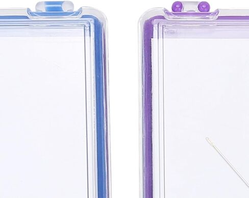 KooingTech 2pcs Magnetic Needle Case, 2.8x3x0.4 Inch Sewing Needle Case, Sewing Needle Holder with Built in Disk for Cross Stitch Sewing Knitting Pin Organizer in Saudi Arabia