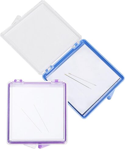 KooingTech 2pcs Magnetic Needle Case, 2.8x3x0.4 Inch Sewing Needle Case, Sewing Needle Holder with Built in Disk for Cross Stitch Sewing Knitting Pin Organizer in Saudi Arabia