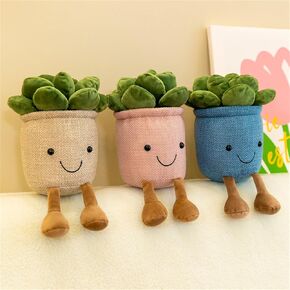 3 Pcs Soft Succulents Plush Toy Plant Plush Toy Soft Plant Plush Pillow Simulation Succulents Plant Throw Pillow Gift for Kids (Succulents)