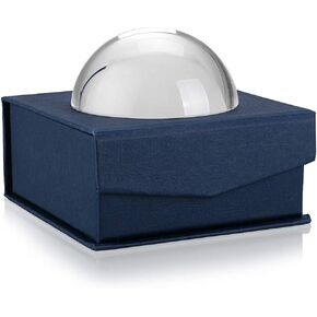 Sumnacon Crystal Magnifying Glass Dome -4'' Crystal Magnifier Dome, Fuctional Paperweight/Photography/Decoration, Reading Aid for Blueprints, Maps, Small Fine Print Etc