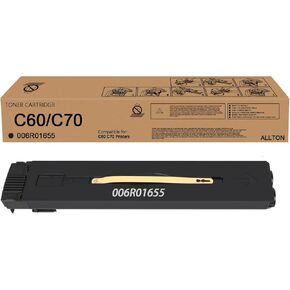 C60 C70 Toner Cartridge Compatible with Xerox C60 C70 Black 006R01655 Toner Cartridge Replacement for Xerox Color C60 C70 Printers(1-Pack,006R01655)