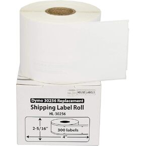 6 Rolls; 300 Labels per Roll of DYMO-Compatible 30256 Large Shipping Labels (2-5/16" x 4") - BPA Free!