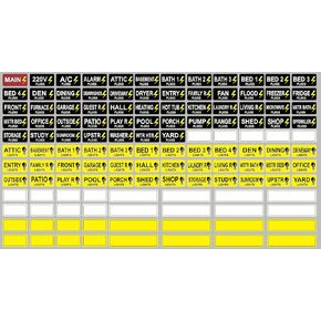 Circuit Breaker Box Stickers Removable Stickers for Electrical Plugs and Lights Circuit Breaker in Office and Home