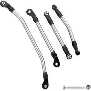 Hard Steel M4 Steering Links Kit Steering Rod Linkage (Unassembled) for Redcat Gen8 Chassis 1/10 RC Crawler Truck Car Replacement Parts