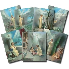 Seven Gifts of The Holy Spirit Illustrated Cardstock Poster Set, 7 Pieces, 10 Inch