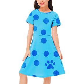 Deerose Girls Christmas Dress Thanksgiving Turkey Knee Length Party Cute Dresses 5-14 Years
