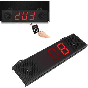 Queue Calling System with Speaker, Screen Display, and Easy Operation, Take A Number System for Restaurants, Milk Tea Shops, Hospitals, Banks (US Plug)