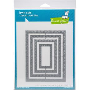 Lawn Fawn Dies - Outside In Stitched Scalloped Rectangle Stackables (LF1505)