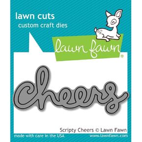 Lawn Fawn Lawn Cuts Custom Craft Die - LF991 Scripty Cheers