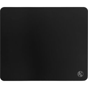 Metallic Coated Hard Surface Mouse Pad (L) - High Performance - Strong and Durable - Smooth Glide Surface Friction, Non-Slip Thin Mousepad for Office and Gaming (Metallic Black)