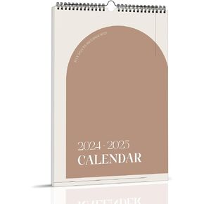 تقويم حائط 2024-2025، يمتد من يوليو 2024 إلى ديسمبر 2025 - مخطط التقويم المثالي للتعليق على الحائط لتتبع المناسبات السنوية والمواعيد - كتل سلكية مسطرة (25 * 38 سم) in Kuwait