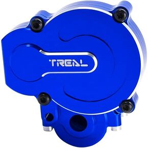 TREAL Aluminum 7075 Transmission Gear Box Assembly Set for FMS FCX24 Power Wagon (Blue) in Saudi Arabia
