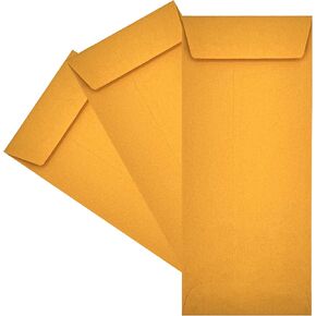 500 Cashier Depot No.10 Policy Envelopes (Open End), 4 1/8" x 9 1/2", Premium 24lb Kraft, 500 Envelopes (Gum Flap)