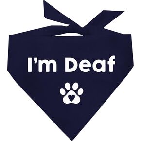 I'm Deaf Dog Bandana (Hot Pink, OS 412)