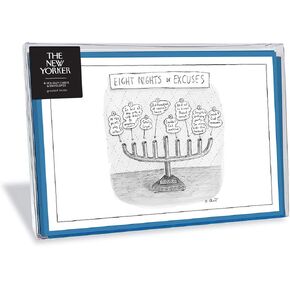 Nelson Line The New Yorker Cartoon Eight Nights of Excuses Holiday Cards (Box of 8)