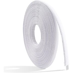 White Polyester Boning for Sewing, 12 Yards 12mm Sew-Through Low Density Sewing Corset Boning, Poly Sewing Garment Accessories Bra Boning Tool for Wedding Dress Corsets Bridal Gowns Lingerie Caps