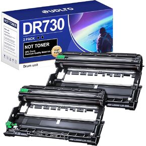 DR730 Drum Unit Brother DR730 Replacement for Brother Drum DR730 DR-730 to Compatible with MFC-L2750DW HL-L2370DW MFC-L2710DW HL-L2350DW DCP-L2550DW Printer (2 Black, Not Toner)