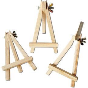 Wooden Display Pack of 12 | Perfect for Toploaders and PSA Slabs Trading Cards | Metal Screw to Adjust Height & Angle