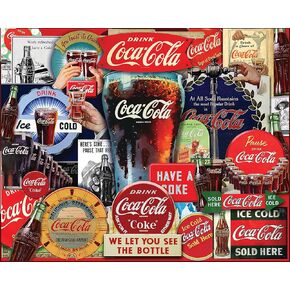 Springbok 1000 Piece Jigsaw Puzzle Coca-Cola Decades of Tradition - Made in USA