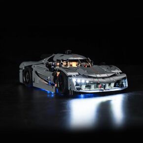 BrickBling LED Lights Compatible with Lego Technic Koenigsegg Jesko Absolut Grey Hypercar, Creative Light Kit Compatible with Lego 42173 (Lights Only, No Model) (RC Version Light)