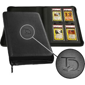 TopDeck Slab Binder | PSA 28 Card Binder | Premium Innovative Storage for Graded Cards | Collector's Album for Safe Display & Organization | Pokemon/Magic/One piece/Yugioh etc | Standard Portfolio