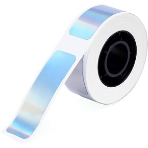 D30 Label Tape, Reflective Label Paper (12mm X 40mm) 160 Stickers 1 Roll Perfect Decorations for Home Offices, Exhibits and Institutional Christmas Gifts