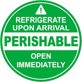 2 inch 300PCS Perishable Stickers for Food Flower Fruit Shipping on Cartons, Packing Envelopes