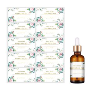 Essential Oil Labels Stickers, Suitable for 5ml 10ml 15ml 20ml 30ml Essential Oils Standard Bottles Waterproof Labels(100 PCS) (large A)