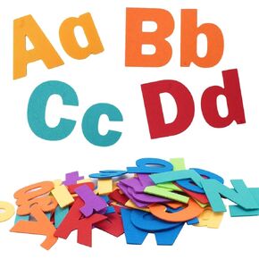CHEFAN Felt Letters Alphabet for Kids, Felt Board Letter Pieces, Flannel Board Pieces, Precut Felt Story Pieces, 104 Pieces ABC Upper Lowercase Letters for Preschool Homeschool Learning