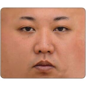 Kim Jong Un Face Meme Mousepad, Mouse Pads for Computers with Designs Printed 10x12in Non-Slip Mouse Pad for Office, Gaming, Learning