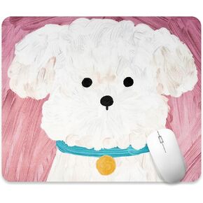 Dog Mouse Pad Cute Mousepad Big Mouse Pads for Computers Laptop Desk Accessories Gaming Mouse pad, Portable Office Non-Slip Rubber Base Wireless Anime Mouse Pad, 11.8"x9.8"x0.2" Inch (Schnauzer) in Saudi Arabia