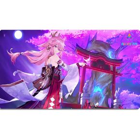 Anime Mousepad,Anime Girl Mousepad TCG Playmat,Large Gaming Mousepad Desk Mat, Gaming Mousepad.（27.6"*15.7"）.