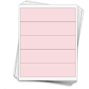 50 Printable Water Bottle Sheet Labels, 8x2 in., Brown Kraft